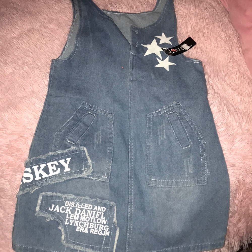 Cute One of a kind Jean Romper Dress